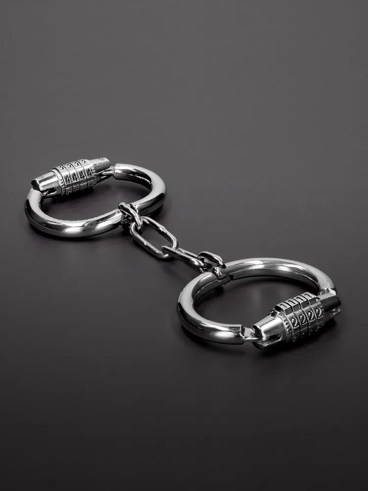 Triune Handcuffs with Combination Lock: Edelstahl-Handschellen Triune Handcuffs with Combination Lock: Edelstahl-Handschellen
