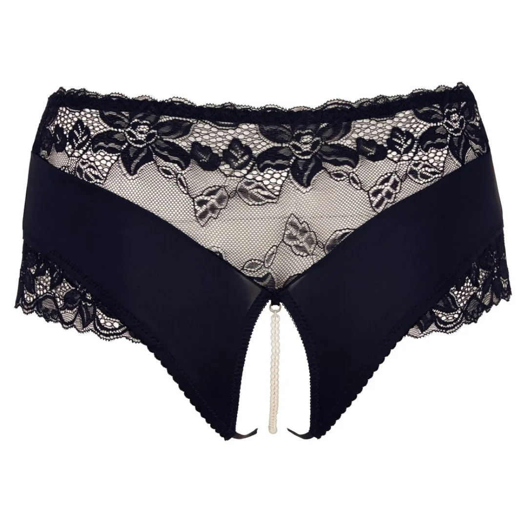 Spitzenslip ouvert mit Perlenkette im Schritt – Bild 3