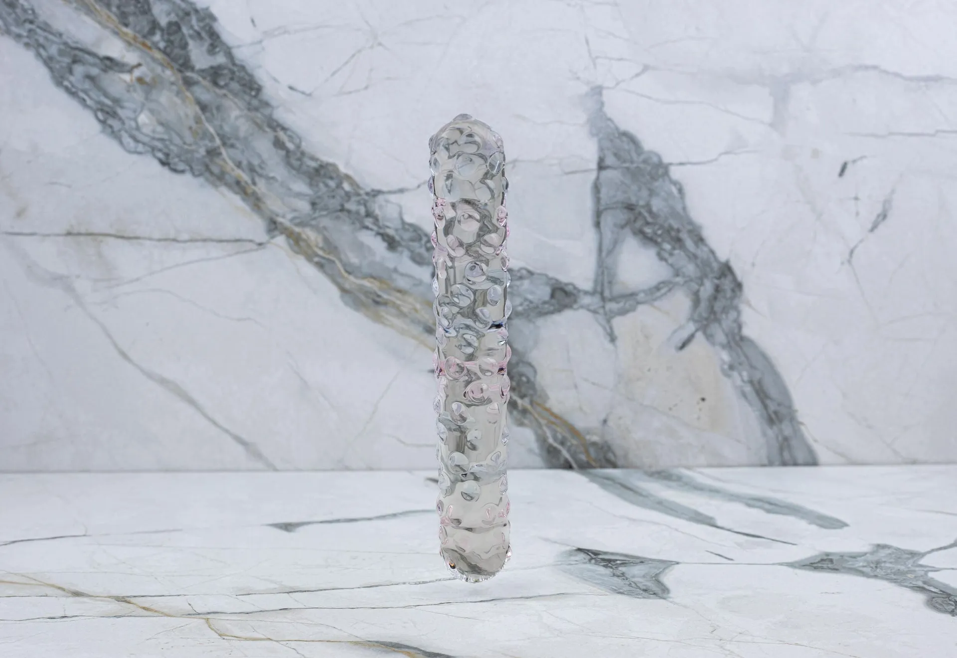 Gläs - Lila Rose Noppendildo (18 cm) Gläs - Lila Rose Noppendildo (18 cm)