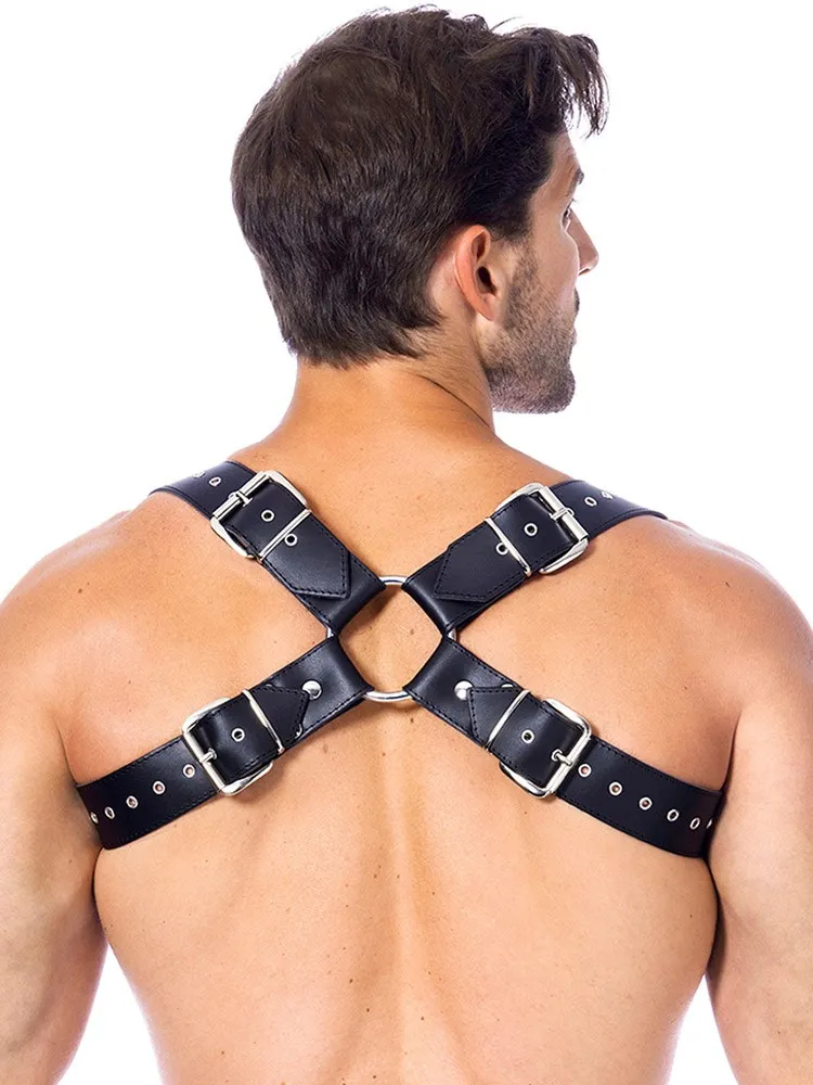 Leder-Harness, schwarz (One Size) Leder-Harness, schwarz (One Size)