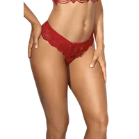 String mit Spitze und Schleifchen rot String mit Spitze und Schleifchen rot