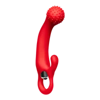 G-Spot Silikonvibrator mit Noppen, 18 cm G-Spot Silikonvibrator mit Noppen, 18 cm