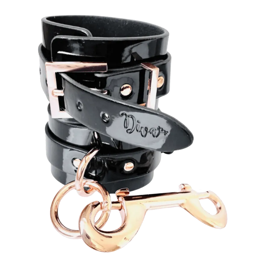 High Gloss Bondage Ankle Cuffs High Gloss Bondage Ankle Cuffs
