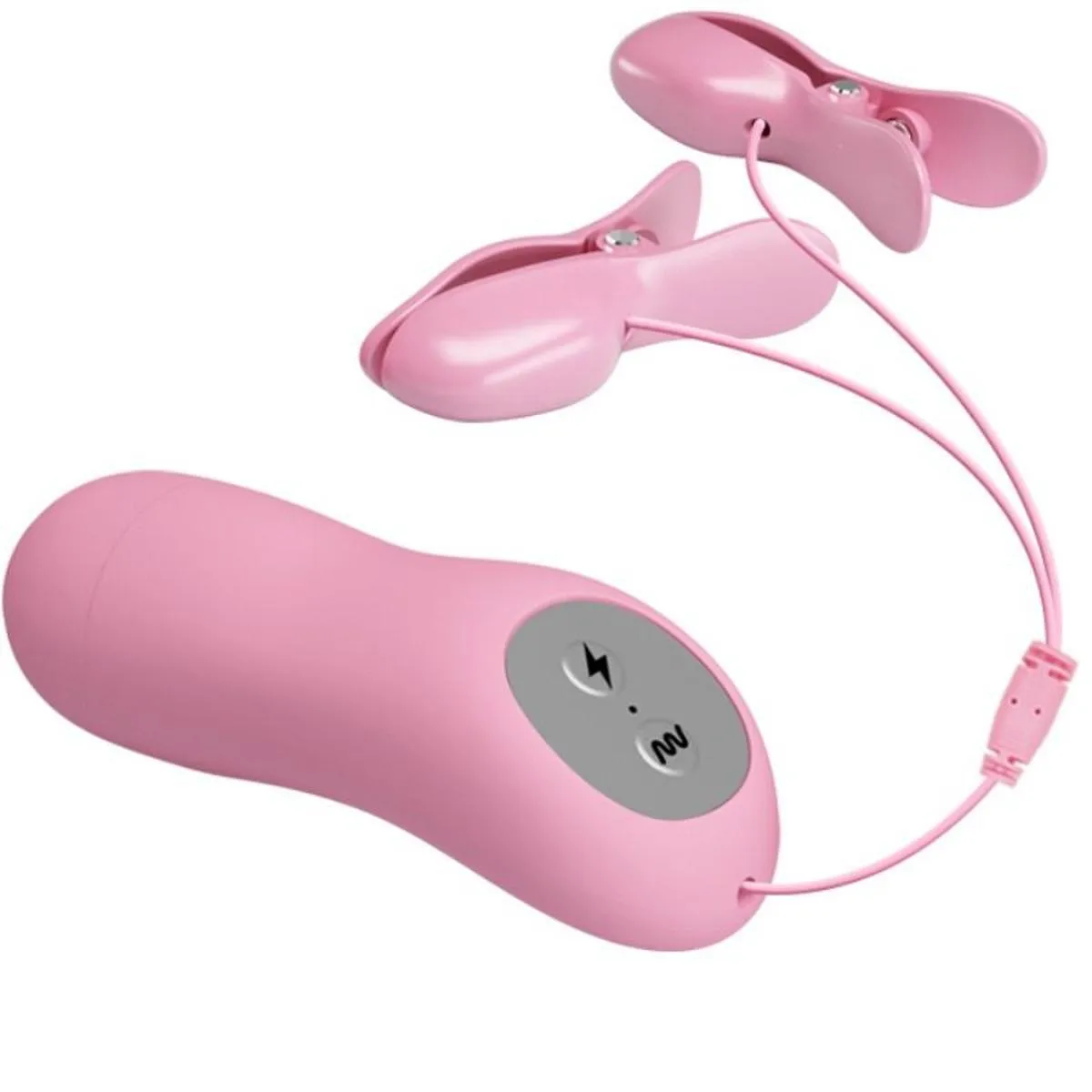 E-Stim Nippelklammer "Romantic Wave" mit Vibration – Bild 2