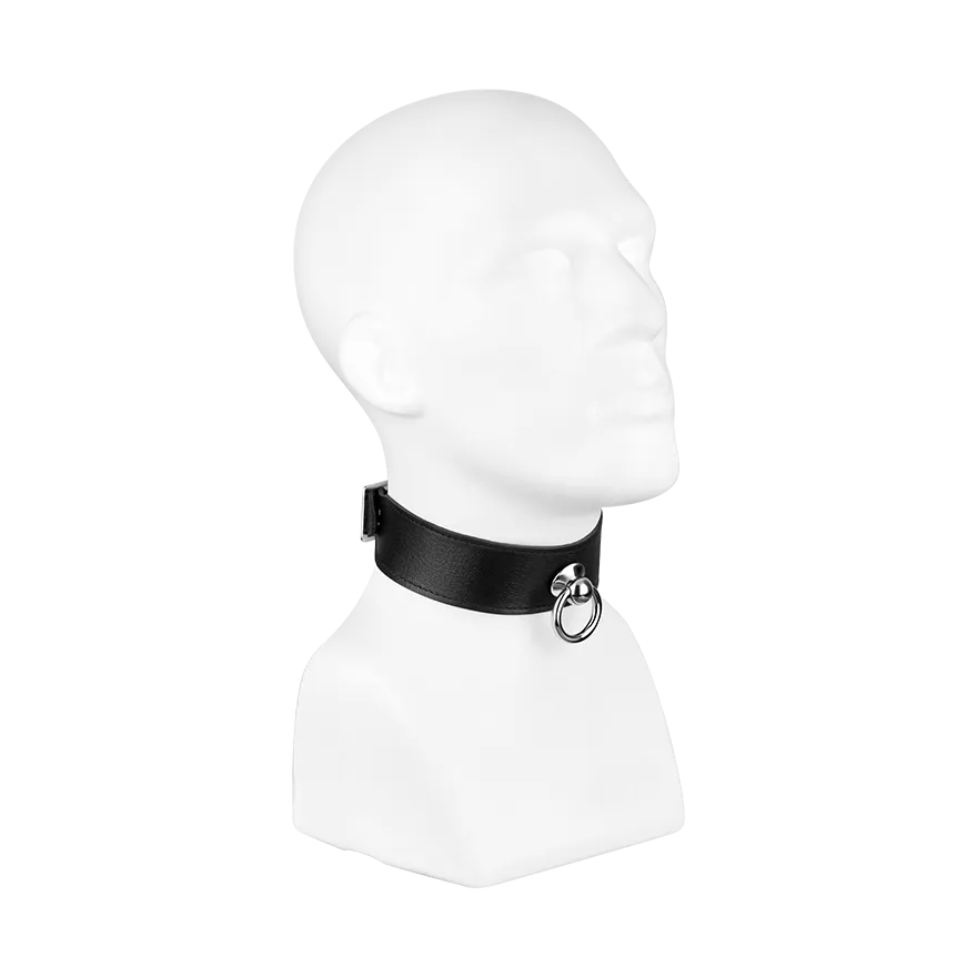 Halsband mit großem Ring, M/L Halsband mit großem Ring, M/L