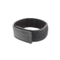 Leder-Penisriemen mit Klettverschluss, schwarz Leder-Penisriemen mit Klettverschluss, schwarz