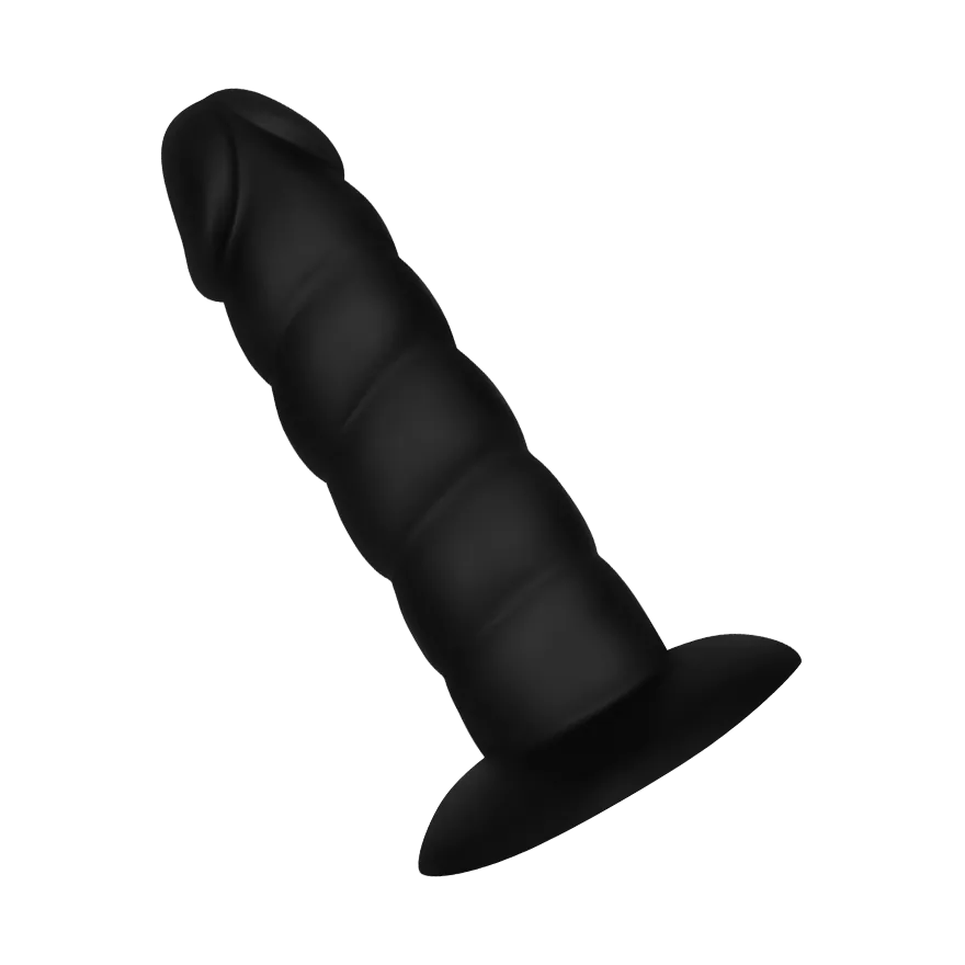 Gerippter Dildo aus Silikon, 13,5 cm Gerippter Dildo aus Silikon, 13,5 cm