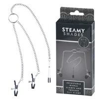 STEAMY SHADES Adjustable Nipple Clamps and Tweezer Clit Clamp STEAMY SHADES Adjustable Nipple Clamps and Tweezer Clit Clamp