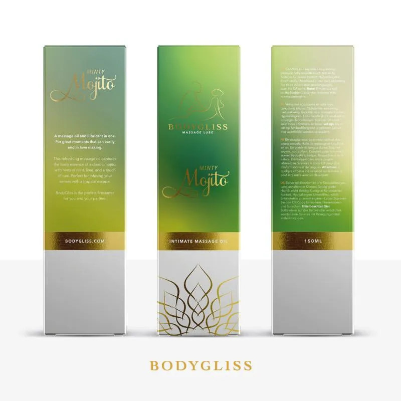 BodyGliss – Massageöl und Gleitmittel in 1 Minty Mojito – 150 ml – Bild 4