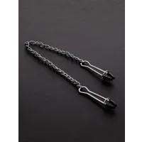 Triune Tweezer Clamps: Edelstahl-Nippelklemmen mit Kette Triune Tweezer Clamps: Edelstahl-Nippelklemmen mit Kette
