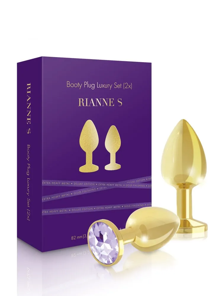 Rianne S Booty: Edelstahl-Plug-Set, gold Rianne S Booty: Edelstahl-Plug-Set, gold