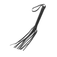 Lederpeitsche mit 8 Riemen (S), schwarz Lederpeitsche mit 8 Riemen (S), schwarz