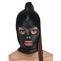 Bondage-Kapuze mit Pferdeschwanz Bondage-Kapuze mit Pferdeschwanz