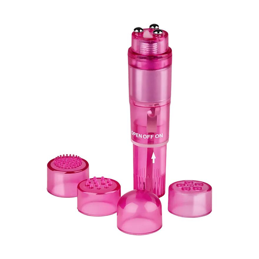 Power-Massager mit 4 Aufsätzen Power-Massager mit 4 Aufsätzen