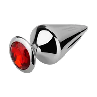 Geriffelter Aluminium-Analplug, 7,5 cm Geriffelter Aluminium-Analplug, 7,5 cm