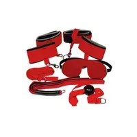 Bad Kitty Red Giant Fesselset 8teilig, rot/schwarz Bad Kitty Red Giant Fesselset 8teilig, rot/schwarz