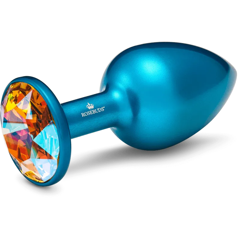 Rosebuds™ - Medium Alu Blue Crystal Rosebuds™ - Medium Alu Blue Crystal