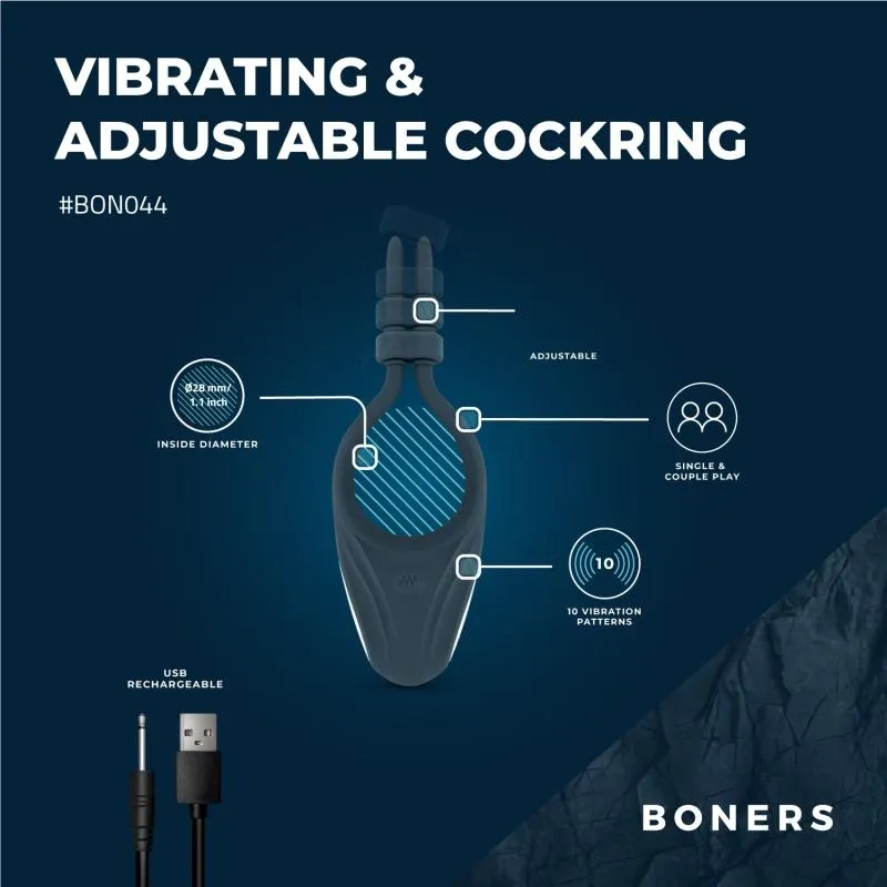 Boners »Adjust« Penisring mit Vibration – Bild 2