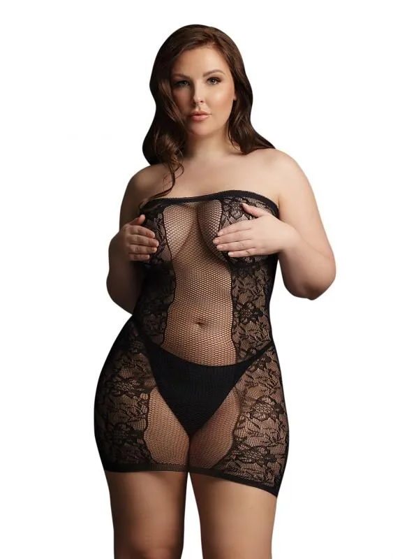 Trägerloses Minikleid für Kurven – Bild 3