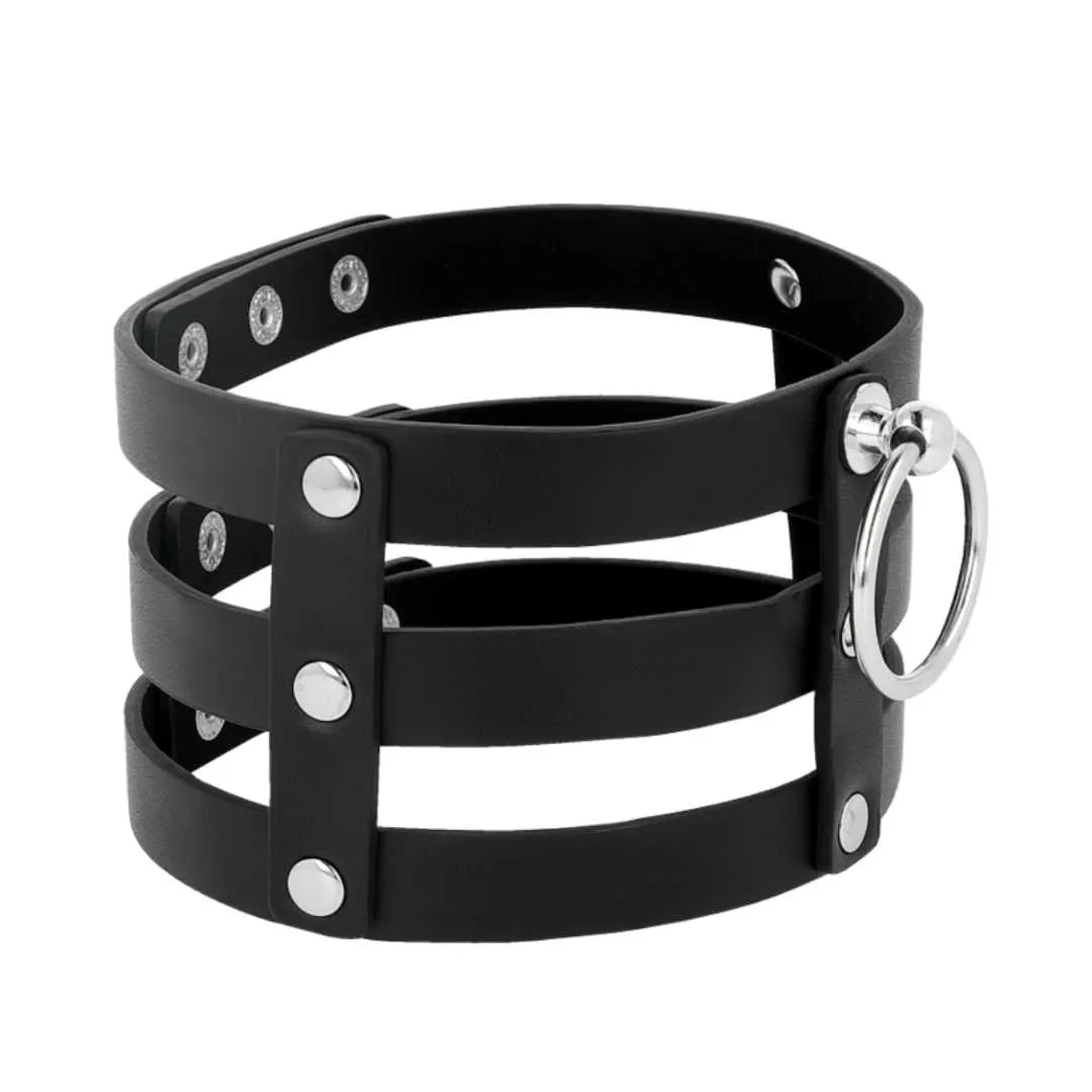 Handgefertigter Choker mit Triple-Band – Bild 5