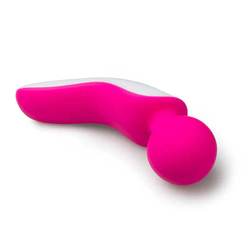 Mini-Wand-Massagegerät - Rosa/Weiß – Bild 2