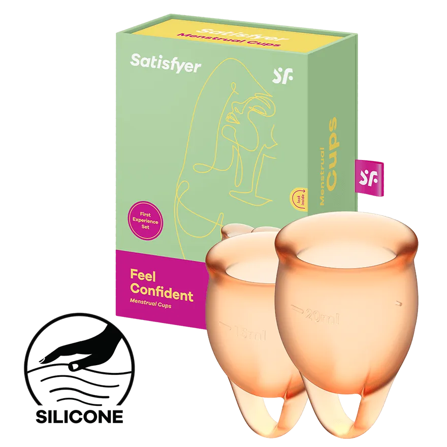 Satisfyer Feel Confident - Menstrual Cup Set, 15 & 20 ml Satisfyer Feel Confident - Menstrual Cup Set, 15 & 20 ml