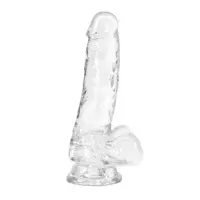 Crystal Addiction - Transparenter Dildo - 18 cm Crystal Addiction - Transparenter Dildo - 18 cm