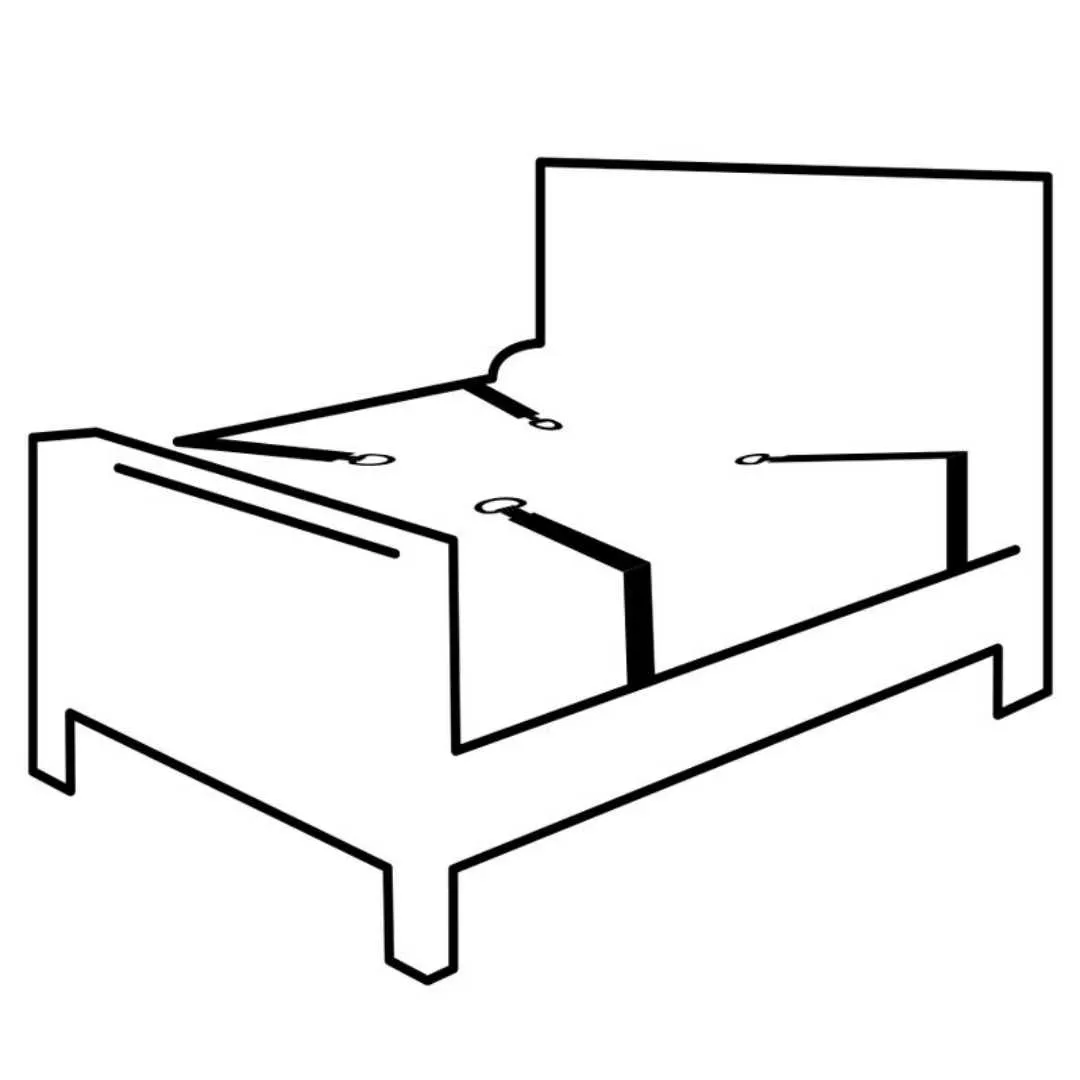 Bettfessel-Set mit Polsterung – Bild 3