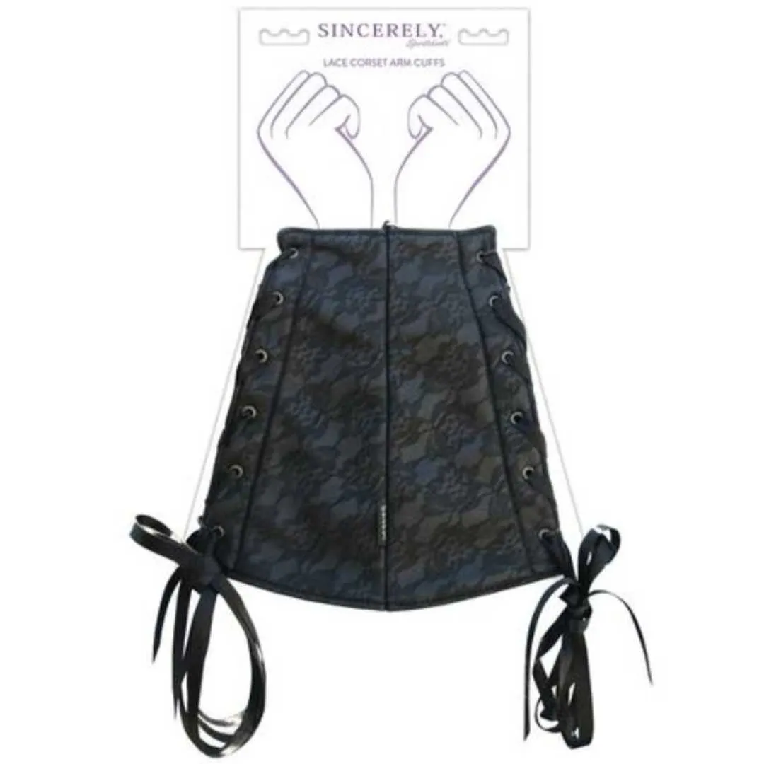 Korsett-Handmanschetten aus Spitze – Bild 3