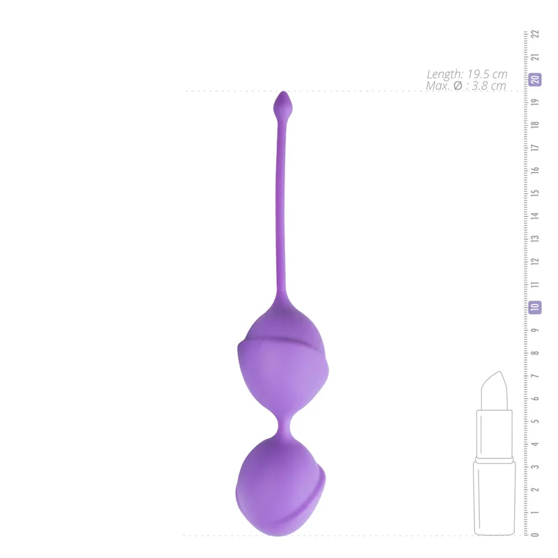 Violette Doppel-Vaginalkugeln – Bild 3