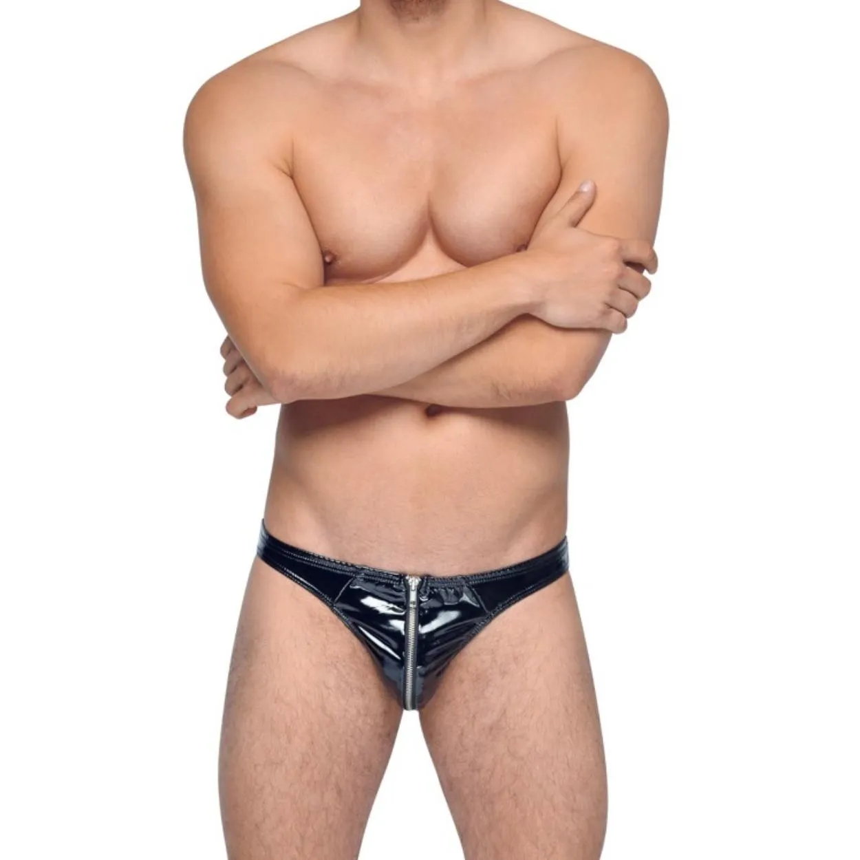 Lack-String mit Front-Reißverschluss – Bild 4