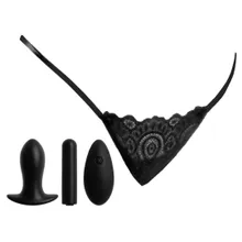 Slip mit Vaginalplug und Vibro-Bullet Slip mit Vaginalplug und Vibro-Bullet