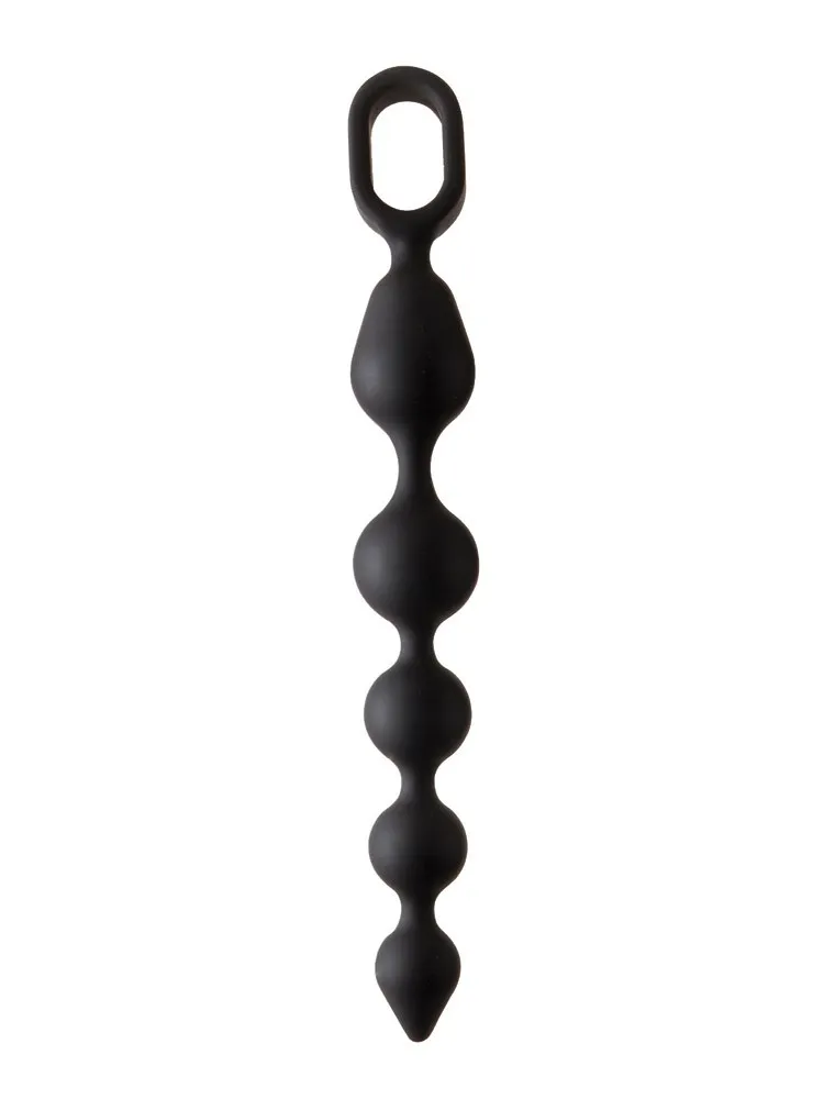 Malesation Ball Chain Medium: Analkette, schwarz Malesation Ball Chain Medium: Analkette, schwarz