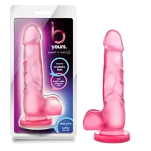 B Yours Sweet %27N Hard Dildo mit Hoden - Pink