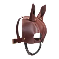 Ledermaske mit Ohren Ledermaske mit Ohren