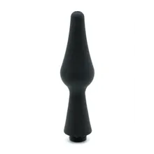 Silikon-Intimduschkopf glatt, schwarz Silikon-Intimduschkopf glatt, schwarz