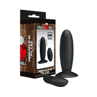 Crazy Bull Remote Plug: Vibro-Plug mit Fernbedienung, schwarz Crazy Bull Remote Plug: Vibro-Plug mit Fernbedienung, schwarz