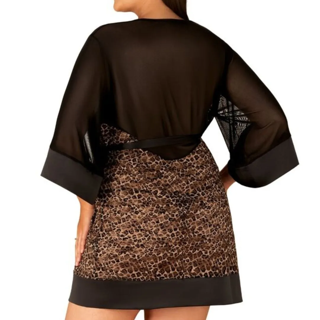 Kimono „Allunes“ im Leo-Look – Bild 4