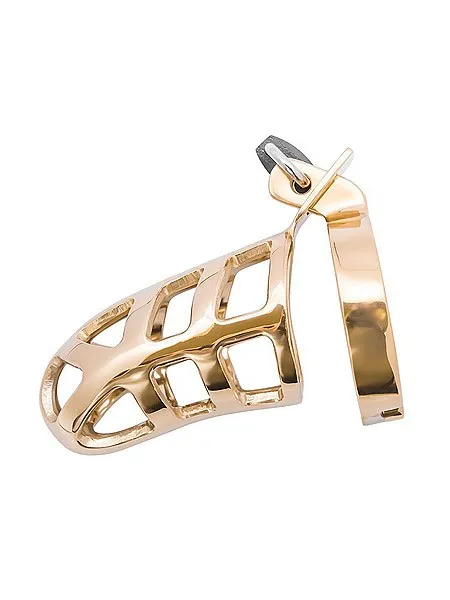 Brutal Stainless Steel Chastity Cage: Peniskäfig, gold Brutal Stainless Steel Chastity Cage: Peniskäfig, gold