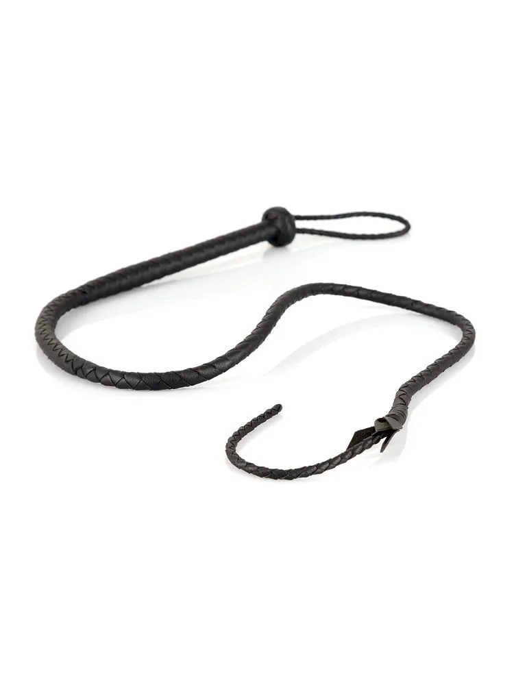 Wild Thing: Leder-Peitsche, schwarz Wild Thing: Leder-Peitsche, schwarz