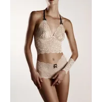 Bracli - Nude Paris Set Elfenbein - Exklusives Luxus Dessous Set Größe Plus Bracli - Nude Paris Set Elfenbein - Exklusives Luxus Dessous Set Größe Plus