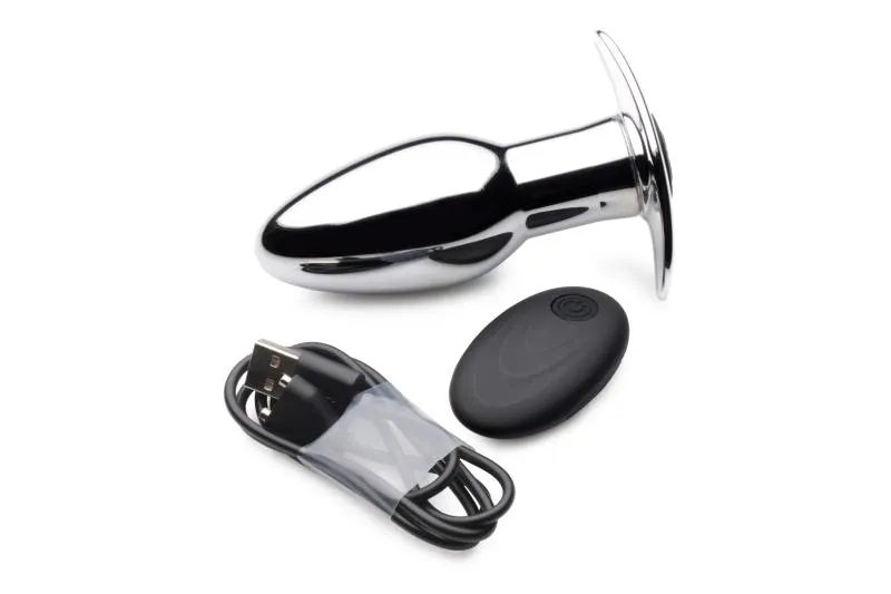 Chrome Blast Wiederaufladbarer Analplug mit Fernbedienung - klein – Bild 4