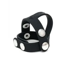 Silikon-Penis-/Hodenriemen, schwarz Silikon-Penis-/Hodenriemen, schwarz