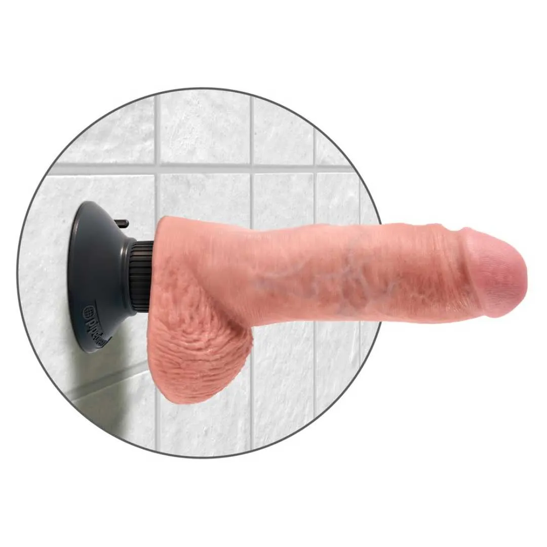 Naturvibrator „8" Vibrating Cock with Balls“ – Bild 3