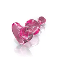 Icicles No 75: Glas-Analplug, rosa Icicles No 75: Glas-Analplug, rosa