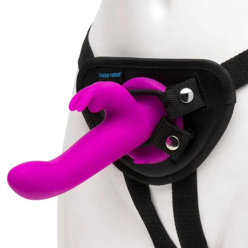 Happy Rabbit – Vibrations-Strap-On Set – Magenta Happy Rabbit – Vibrations-Strap-On Set – Magenta