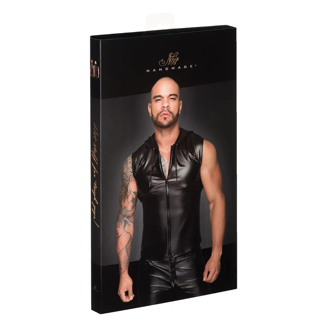 Shirt im Powerwetlook mit Kapuze – Bild 5