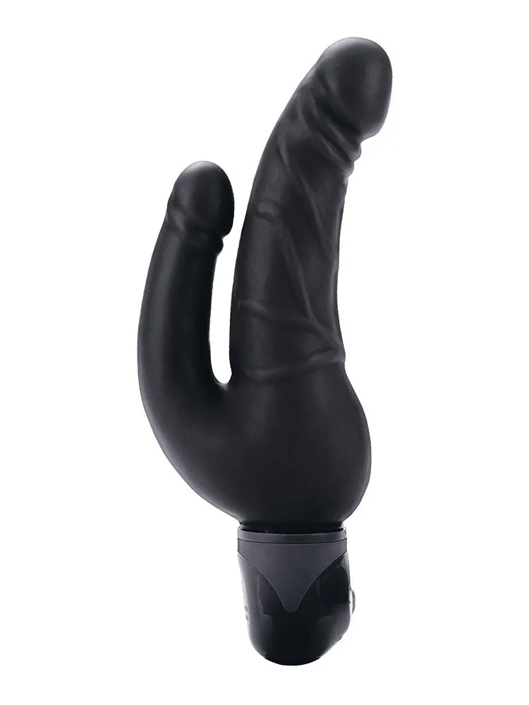 Power Stud Over & Under: Doppelvibrator, schwarz Power Stud Over & Under: Doppelvibrator, schwarz