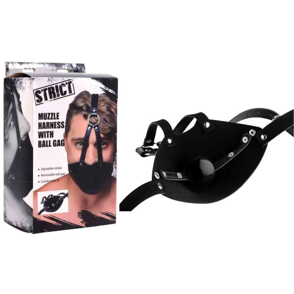 Maulkorb mit Ballknebel – Bild 3