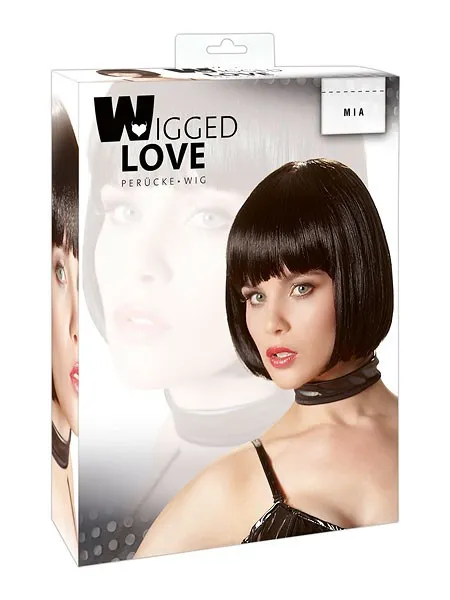 Perücke: Mia, schwarz Perücke: Mia, schwarz